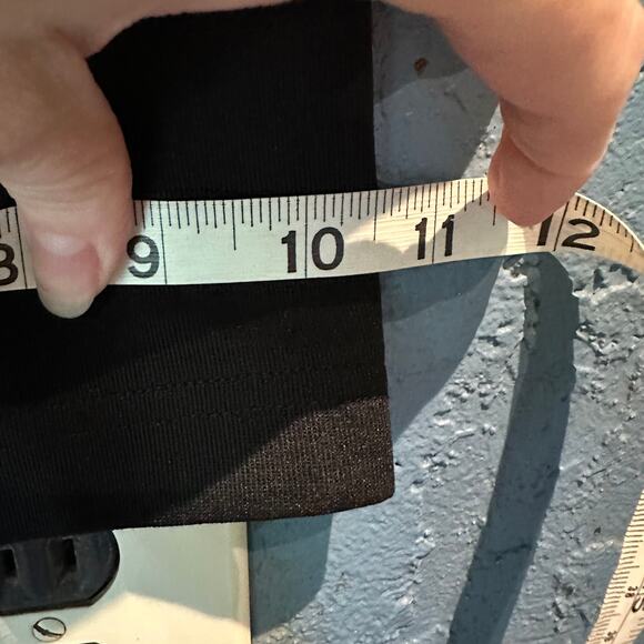 L-RL Lauren Active Ralph Lauren Size Large Track Pants  Zip Pockets Black Blue - Picture 6 of 10